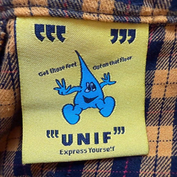 UNIF Gold and Black Checkered Pants - Picture 5 of 5